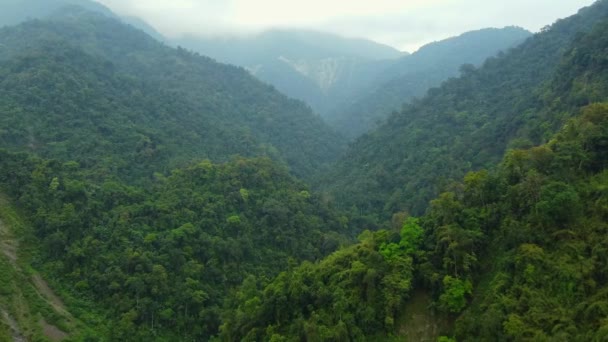Τοπίο Και Βουνό Των Ιμαλαΐων Της Arunachal Pradesh Τον Ποταμό — Αρχείο Βίντεο