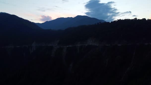 Akşam Arunachal Pradesh Hindistan Daki Himalayalar Manzarası Dağı — Stok video