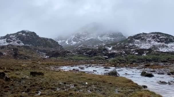 Himalayalar Akan Mavi Buzullar Arunachal Pradesh Hindistan Inda Karla Kaplı — Stok video