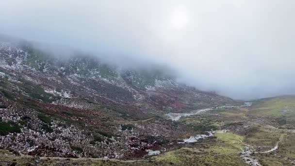 Τοπίο Και Χιόνι Κάλυψε Βουνά Από Ιμαλάια Της Arunachal Pradesh — Αρχείο Βίντεο