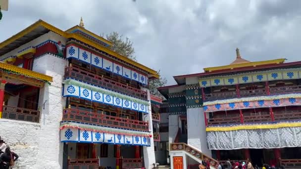 Tawang Arunachal Pradesh Indien Mai 2022 Unglaublich Schönes Kloster Von — Stockvideo