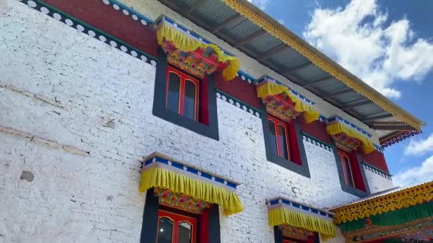 Tawang Arunachal Pradesh India Mei 2022 Ongelooflijk Mooi Klooster Van — Stockvideo