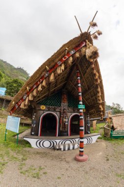 Kohima, Nagaland ve Hindistan 9 Mayıs 2022 Naga Heritage Village, Kohima, Nagaland, Hindistan