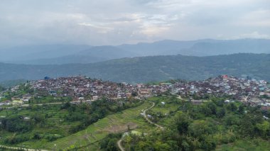 Güzel manzara manzarası ve Viswema Dağı, Hindistan 'ın Nagaland eyaletinin Kohima ilçesine bağlı güney angami naga köyüdür..