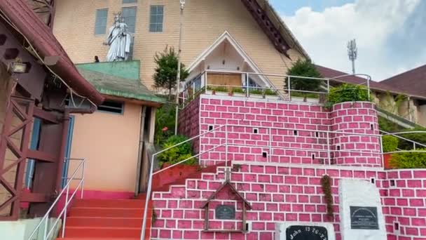 Kohima Nagaland India May 2022 Help Mary Church Kohima Cathedral — Stockvideo