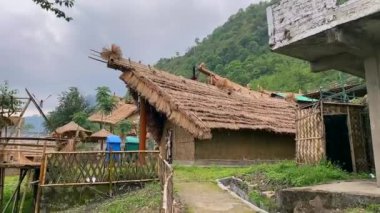 Kohima, Nagaland ve Hindistan 9 Mayıs 2022 Naga Heritage Village, Kohima, Nagaland, Hindistan