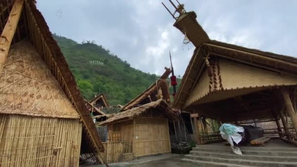 Kohima Nagaland Indie Maja 2022 Tradycyjny Dom Wiosce Dziedzictwa Naga — Wideo stockowe