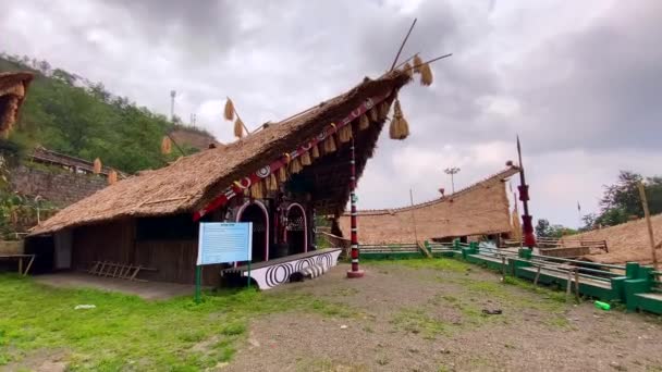 Kohima Nagaland India Máj 2022 Hagyományos Ház Naga Heritage Village — Stock videók