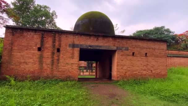Zabytkowy Pomnik Manipur Kangla Fort Świątynia Shri Shri Govindajee Citadal — Wideo stockowe