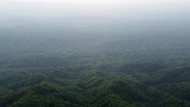 Légi Kilátás Gyönyörű Tüdő Nupa Dombok Mizoram Zöld Dombok Körül — Stock videók