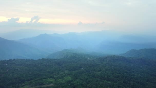 Pemandangan Udara Ibukota Kota Aizawl Mizoram Dekat Kuil Solomon Dalam — Stok Video