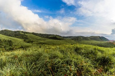 Hindistan 'da Cherrapunji' deki meghalaya manzarası. Hindistan 'ın güzel Cherrapunji meghalaya dağı..