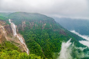 Wah-Kaba Falls in megahalaya cherrapunji.The beauty of Wah-Kaba Falls at meghalaya in cherrapunji  in India. clipart