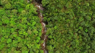 Dainthlen yakınlarındaki meghalaya cherrapunji 'nin havadan görünüşü Hindistan' a düşer. Doğu Khasi tepelerinin güzel manzara manzarası Cherrapunji mawsynram ormanı Meghalaya Hindistan 'da..