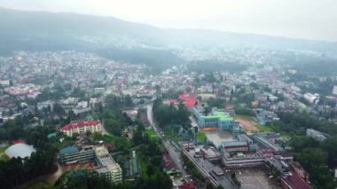 Katedral katolik kilisesinin havadan görünüşü, Hristiyanların Meryem 'in katedrali olarak da bilinir, Hindistan' da Shillong Meghalaya 'nın kalbinde yer alan güzel bir tapınaktır.