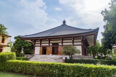 Bodh Gaya'daki Indosan Nippon Japon Tapınağı, Bihar, Hindistan.