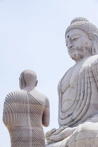 stock image Great buddha statue near mahabodhi temple in bodh gaya, bihar state of India