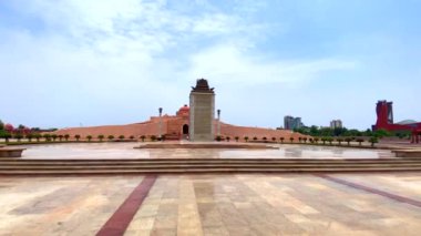 Lucknow, uttar pradesh, Hindistan 19 Haziran 2022. Dr. Babasaheb Ambedkar Memorial Park veya Ambedkar Memorial Park, Lucknow, Uttar Pradesh, Hindistan 'da bulunan bir parktır..