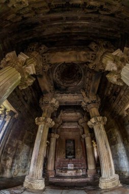 Khajuraho 'daki Vishwanath Tapınağı. Chhatarpur Bölgesi, Madhya Pradesh, Hindistan' daki Jain ve Hindu tapınakları grubu. Unesco Dünya Mirası Alanı..