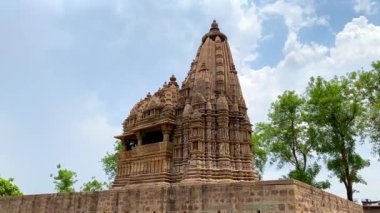 Khajuraho 'daki Javari Tapınağı Chhatarpur Bölgesi, Madhya Pradesh, Hindistan' daki bir grup Hindu ve Jain tapınağı. Unesco dünya mirası alanı..