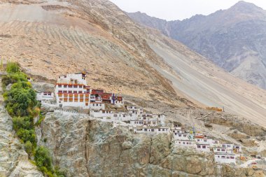 Hintli Himalaya 'nın Nubra Vadisi' ndeki Budist Diskit Manastırı. Diskit, ladakh, Hindistan