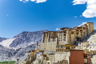 Leh Palace, also known as Lachen Palkar Palace, is a former royal palace overlooking the city of Leh in Ladakh, India. clipart