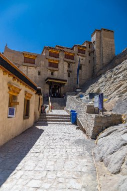 Leh, Ladakh, India 18 July 2022. Leh Palace, also known as Lachen Palkar Palace, is a former royal palace overlooking the city of Leh in Ladakh, India. clipart