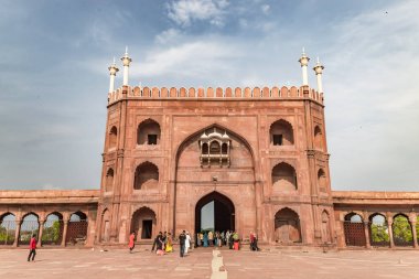 Eski Delhi, Delhi, Hindistan 27 Temmuz 2022. Delhi 'nin Jama Mescidi, Hindistan' ın en büyük Sünni camilerinden biridir.. 