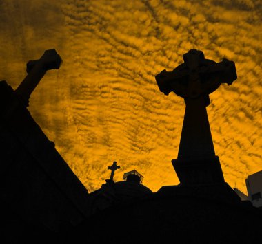 Arjantin 'in Buenos Aires Recoleta mahallesindeki La Recoleta Mezarlığı. Eva Pern de dahil olmak üzere önemli insanların mezarlarını içeriyor.