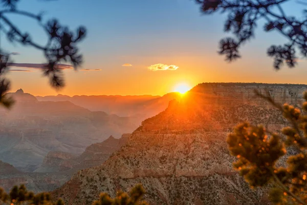 Vista Sul Grand Canyon Alla Luce Del Tardo Pomeriggio — Foto Stock
