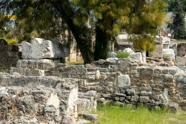 Starožitné Římské Zříceniny Tyru Kyselé Libanonu Blízkém Východě — Stock fotografie
