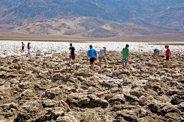Death Valley Usa July 2008 Άνθρωποι Επισκέπτονται Την Περιοχή Του — Φωτογραφία Αρχείου