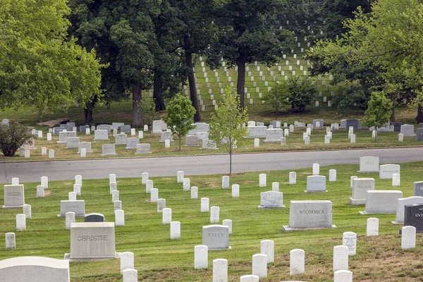 Arlington Julio 2010 Lápidas Cementerio Nacional Arlington —  Fotos de Stock