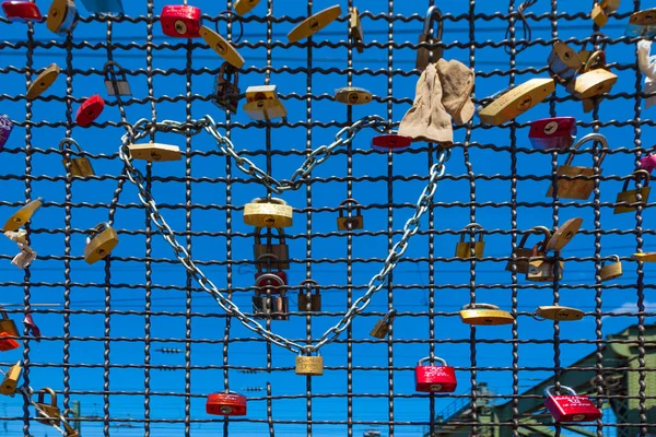 Kolonia Niemcy Maja 2011 Szafki Moście Hohenzollern Symbolizują Miłość Zawsze — Zdjęcie stockowe