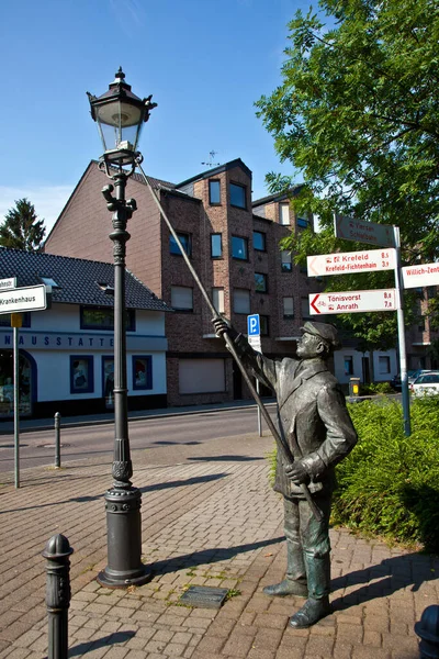 Willich Duitsland Juni 2011 Standbeeld Voor Historische Figuur Van Laterepit — Stockfoto