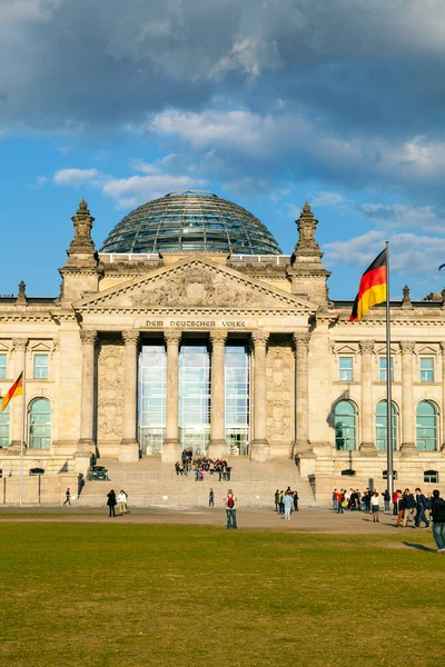 Βερολίνο Γερμανία Απριλίου 2012 Ράιχσταγκ Στο Βερολίνο Έδρα Του Γερμανικού — Φωτογραφία Αρχείου