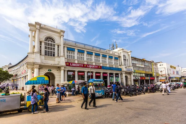 Delhi India October 2012 Connaught Place One Largest Financial Commercial — Stock Photo, Image