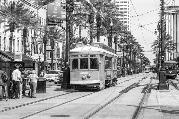 New Orleans Usa July 2013 People Travel Old Street Car — Stock Photo, Image
