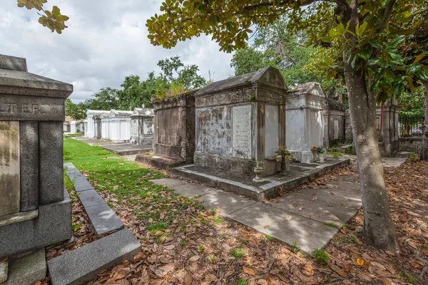 New Orleans Julio 2013 Cementerio Lafayette Nueva Orleans Con Lápidas — Foto de Stock