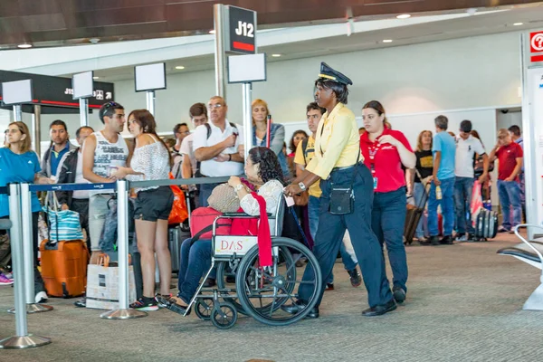 Los Angeles Usa Sierpnia 2014 Specjalna Pomoc Dla Wózków Inwalidzkich — Zdjęcie stockowe