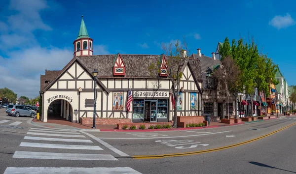 Solvang California Usa Aprile 2019 Vecchia Strada Principale Nel Centro — Foto Stock