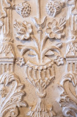 Beiteddine, Lübnan - 12 Ekim 2019: Resmi Lübnan başkanları yazlık konutu. Beiteddine Sarayı, Lübnan 'da 19. yüzyıldan kalma bir saray..