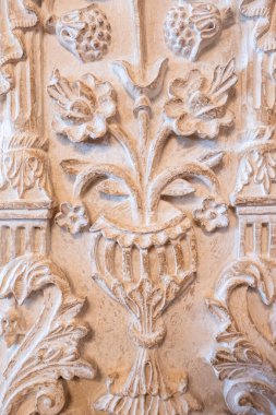 Beiteddine, Lübnan - 12 Ekim 2019: Resmi Lübnan başkanları yazlık konutu. Beiteddine Sarayı, Lübnan 'da 19. yüzyıldan kalma bir saray..
