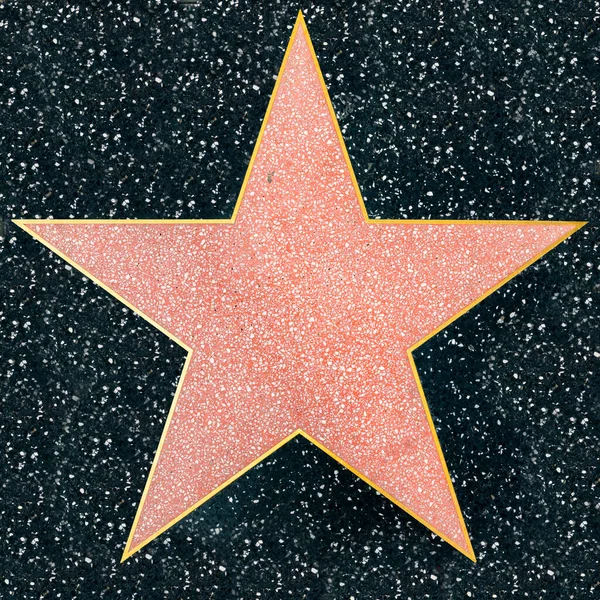 Los Angeles Usa Března 2019 Detailní Záběr Prázdné Hvězdy Hollywoodském — Stock fotografie