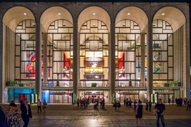 NEW YORK, USA - NOV 4, 2017: The Metropolitan Opera House in New York City at Lincoln Center. clipart