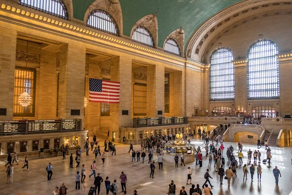 New York Usa Oct 2017 Emberek Történelmi Grand Central Terminál — Stock Fotó