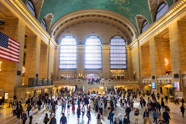 New York Usa Oct 2017 Commuters Tourists Grand Central Station — Stock Photo, Image