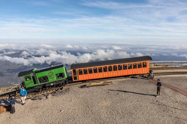 Washington Usa Wrzesień 2017 Góra Washington Cog Railroad Szczycie Góry — Zdjęcie stockowe