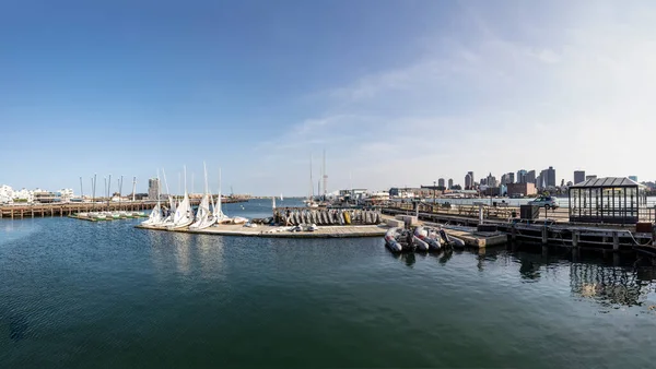 Boston Сша Sep 2017 Панорама Панорами Пристані Iand North Harbor — стокове фото