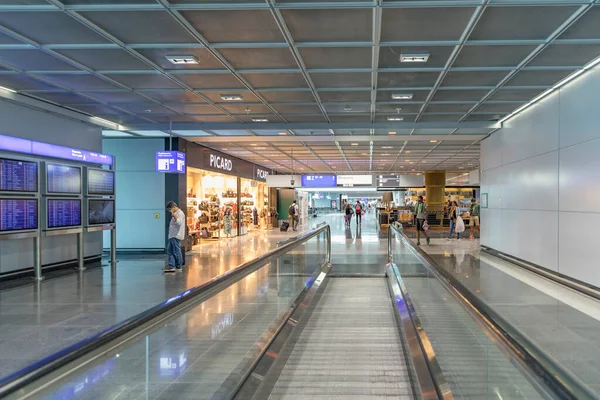 Francfort Allemagne Sep 2017 Passagers Dans Zone Départ Terminal Aéroport — Photo